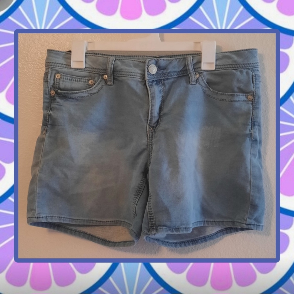 Seven7 Light Blue Jean Shorts